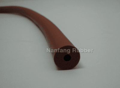 250 centigrade degree round foam tube silicone material