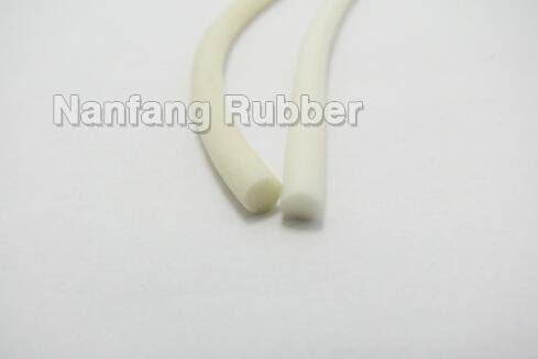 white 1-5mm diameter Silicone Sponge Cord 
