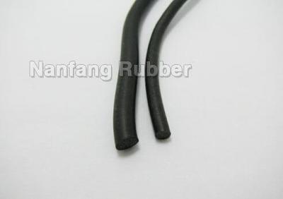 Black silicone sponge cord 