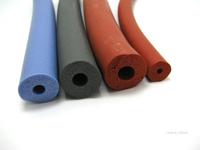 red or blue silicone protective foam tube