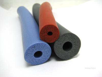 red or blue silicone foam rubber roller